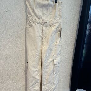 wild fable Cream Utility Jumpsuit